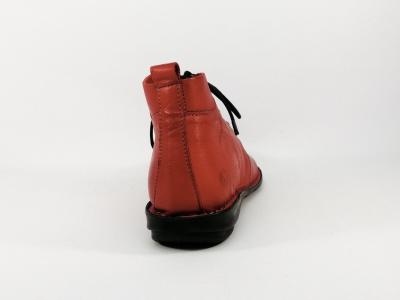 Chaussure montante cuir rouge souple à lacets MORAN’S gopro femme