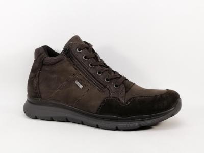 Basket montante homme cuir marron wateproof goretex destockage IMAC ARA 454076 804095