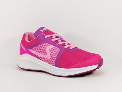Chaussure de sport femme  pas cher  lacets rose PAREDES LD22134