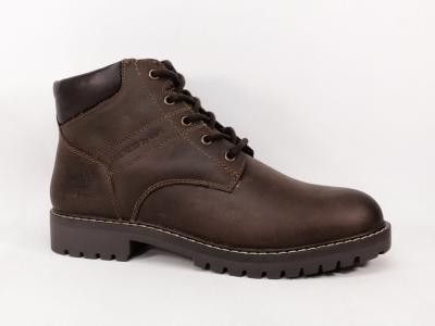 Chaussures montantes homme cuir marron confortables destockage DOCKERS 57IR002  pas cher