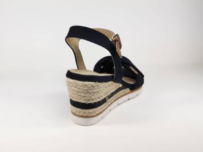 Sandale compensée corde femme TOM TAILOR 3290403 marine 
