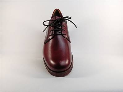 Chaussure de ville Derby femme en cuir rouge destockage TAMARIS 23208