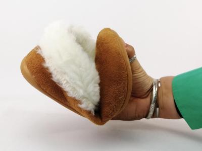 Chaussons femme confort élégants fourrés COTEMER dalbera camel originaux