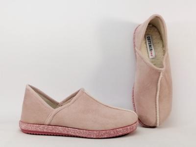 Chaussons femme lgants chauds et confortables COTEMER rudie rose originaux et de qualit