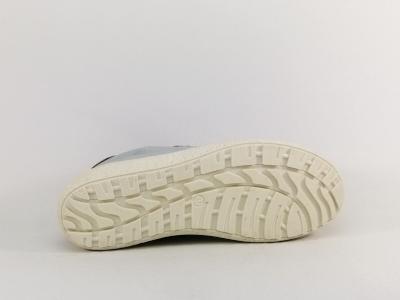 Basket ultra confortable femme cuir souple bleu ciel destockage marque COTEMER edora à pas cher