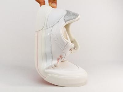 Basket blanche femme tendance KAPPA mia wo destockage à pas cher