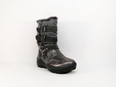 Botte fourrée grise waterproof pour fille moon boots IMAC 231073