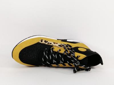 Sneakers jaune femme originale destockage RIEKER N7610 à pas cher