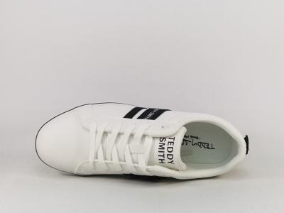 Tennis blanche homme tendance à pas cher destockage TEDDY SMITH 78122